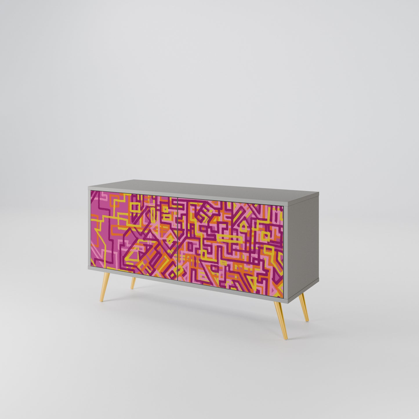 LOVELY MEMORIES Compact 2-Door TV Cabinet