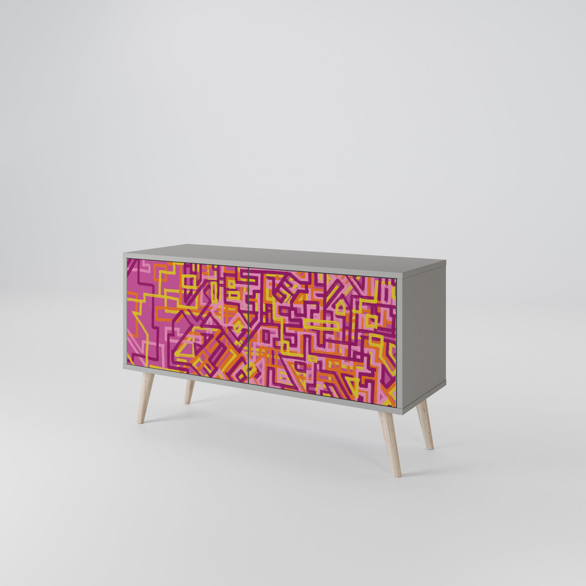 LOVELY MEMORIES Compact 2-Door TV Cabinet