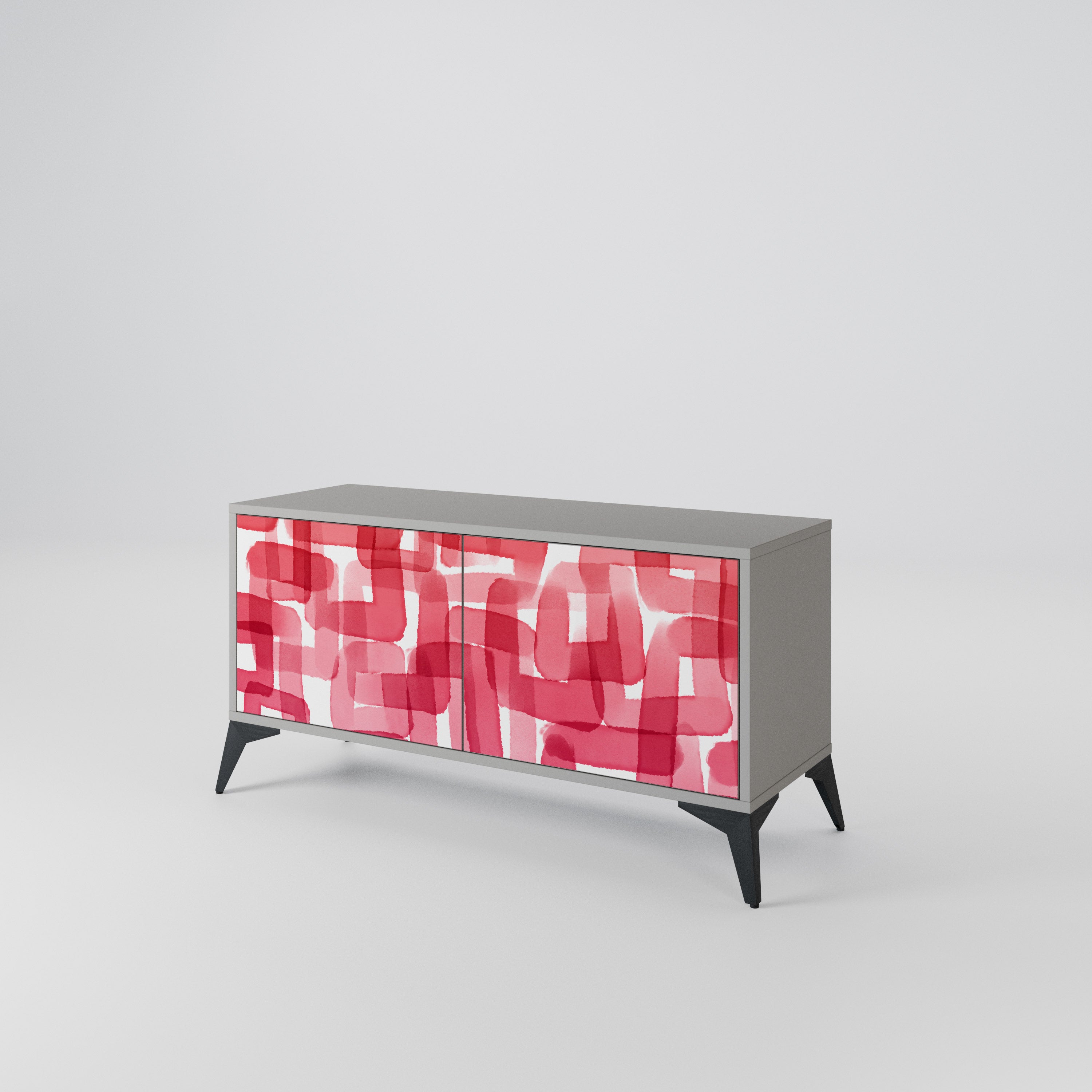 KALEIDOSCOPIC CUBISM Compact 2-Door TV Cabinet