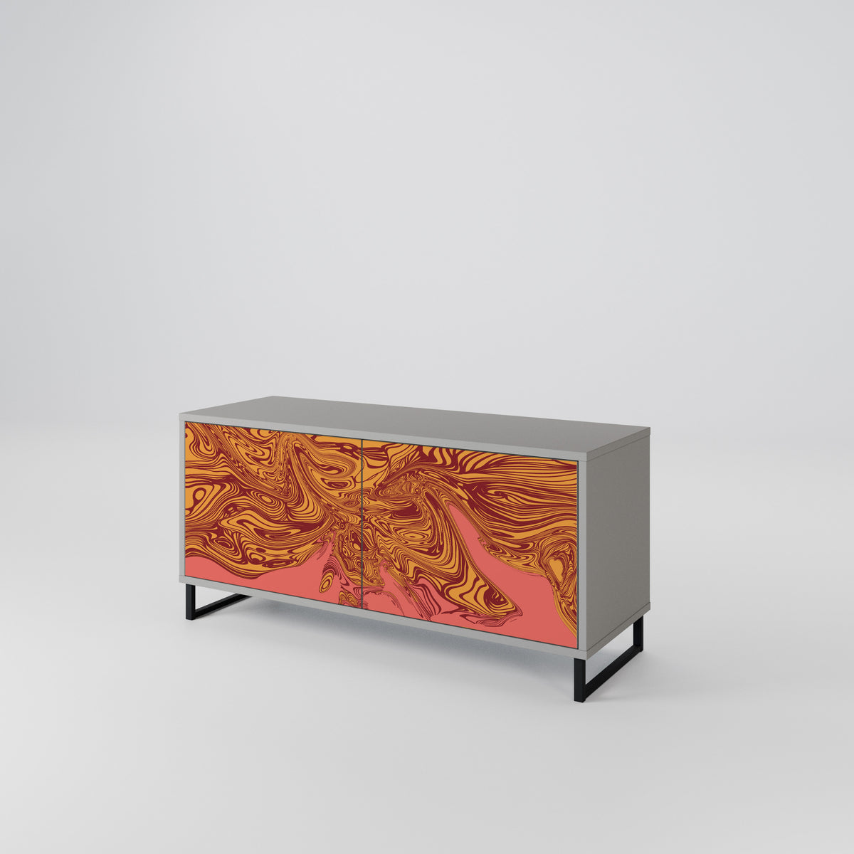FLOATING THOUGHTS Compact 2-Door TV Cabinet