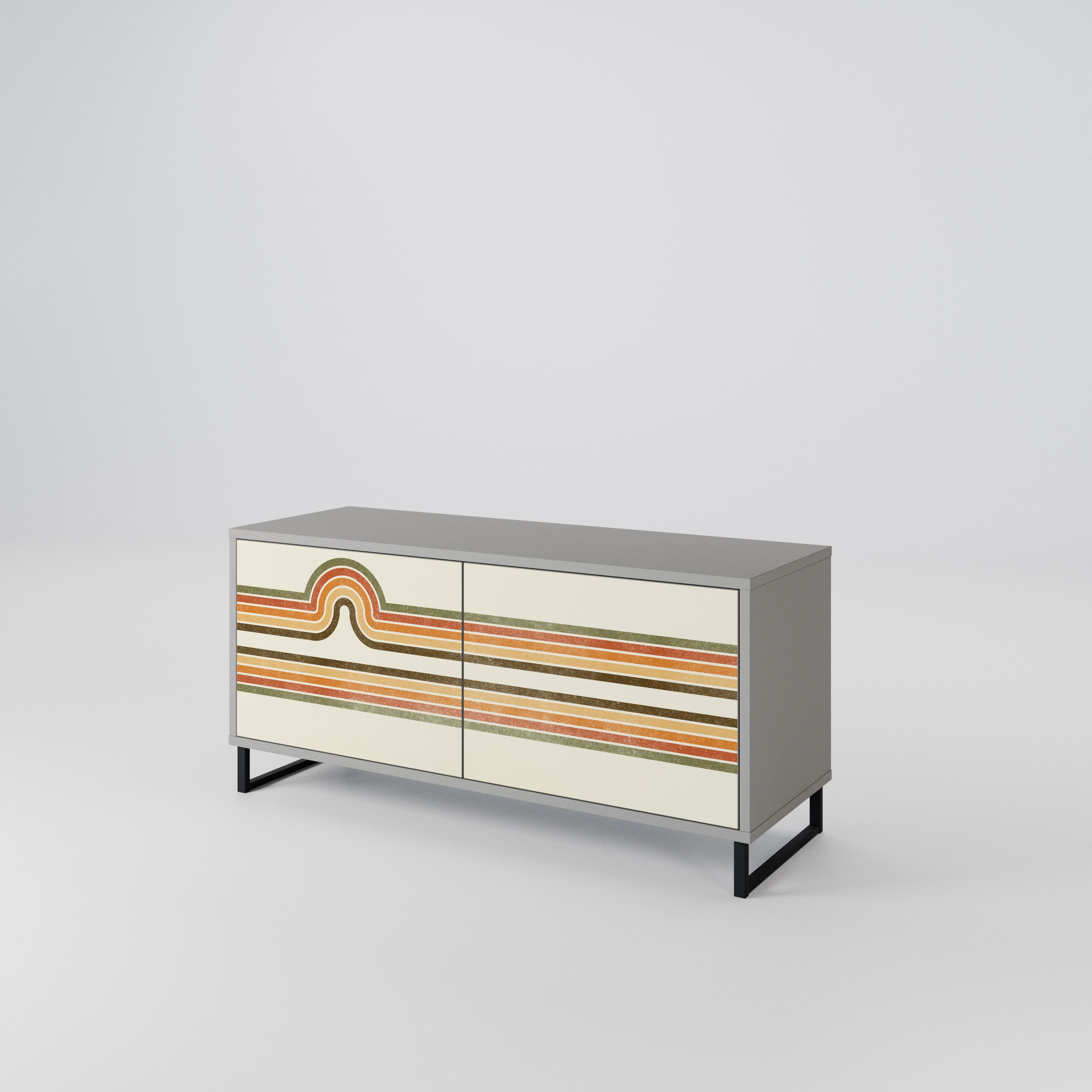 EXCEPTIONAL STREAM Compact 2-Door TV Cabinet