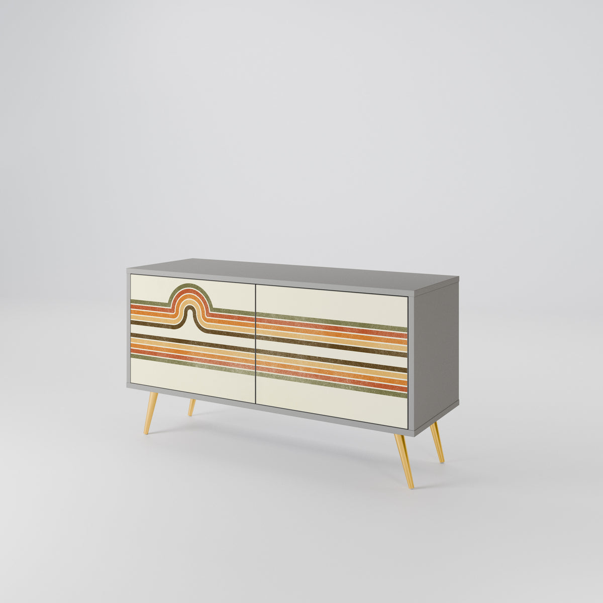 EXCEPTIONAL STREAM Compact 2-Door TV Cabinet