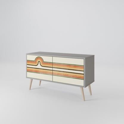 EXCEPTIONAL STREAM Compact 2-Door TV Cabinet