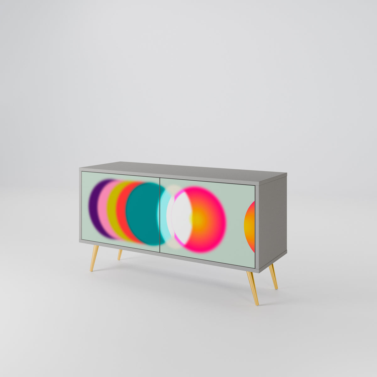 SYMPHONY OF COLORS Compact 2-Door TV Cabinet