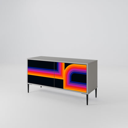 BLINDED BY THE LIGHTS Compact 2-Door TV Cabinet