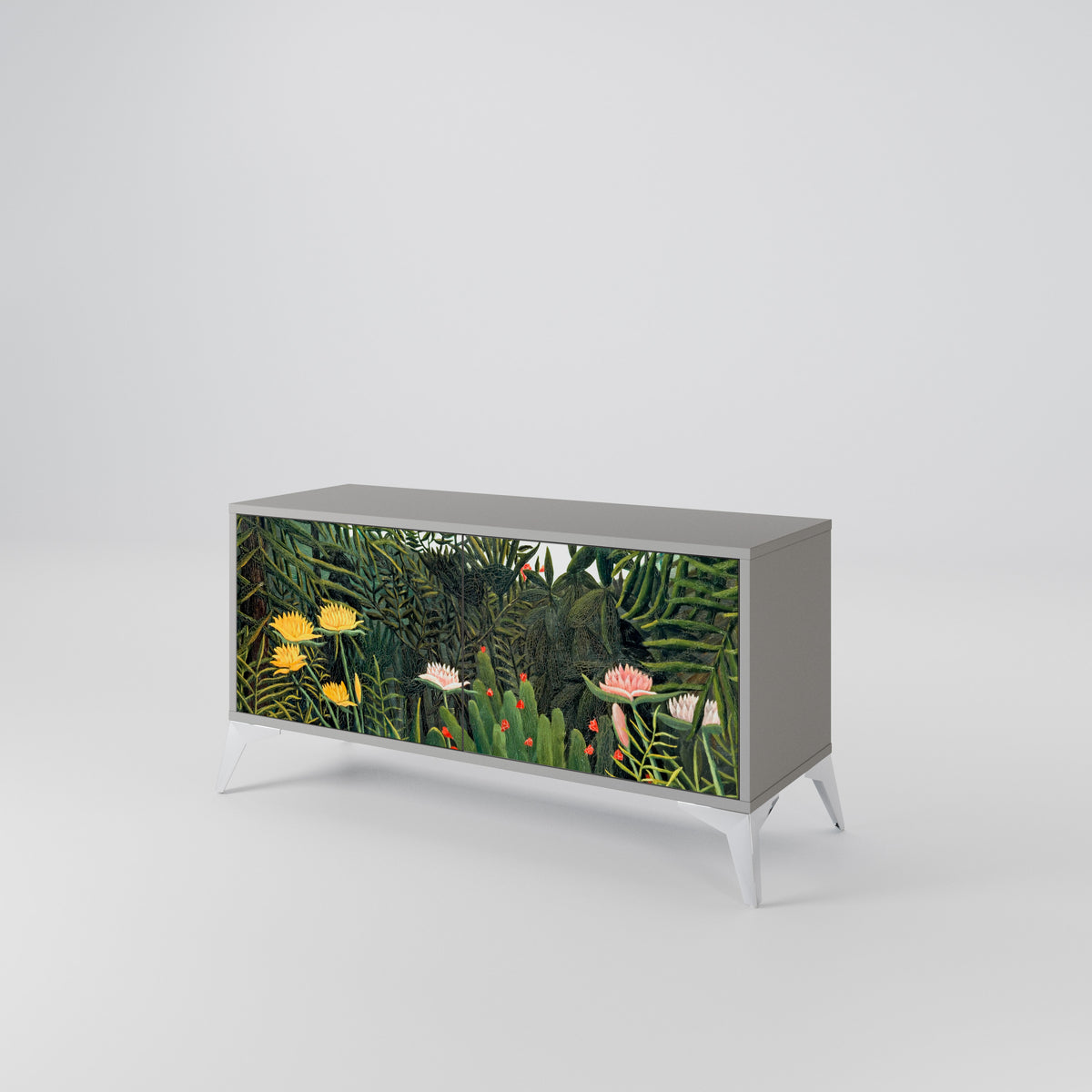VIRGIN FOREST WITH SUNSET Compact 2-Door TV Cabinet