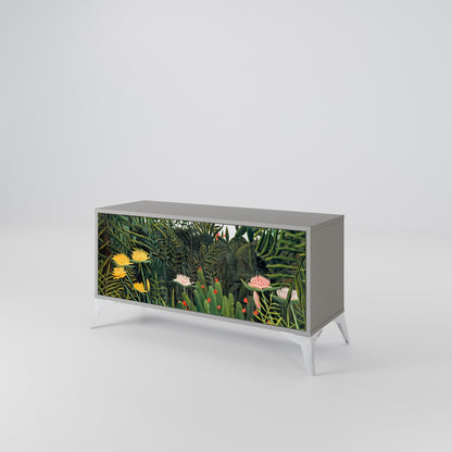 VIRGIN FOREST WITH SUNSET Compact 2-Door TV Cabinet