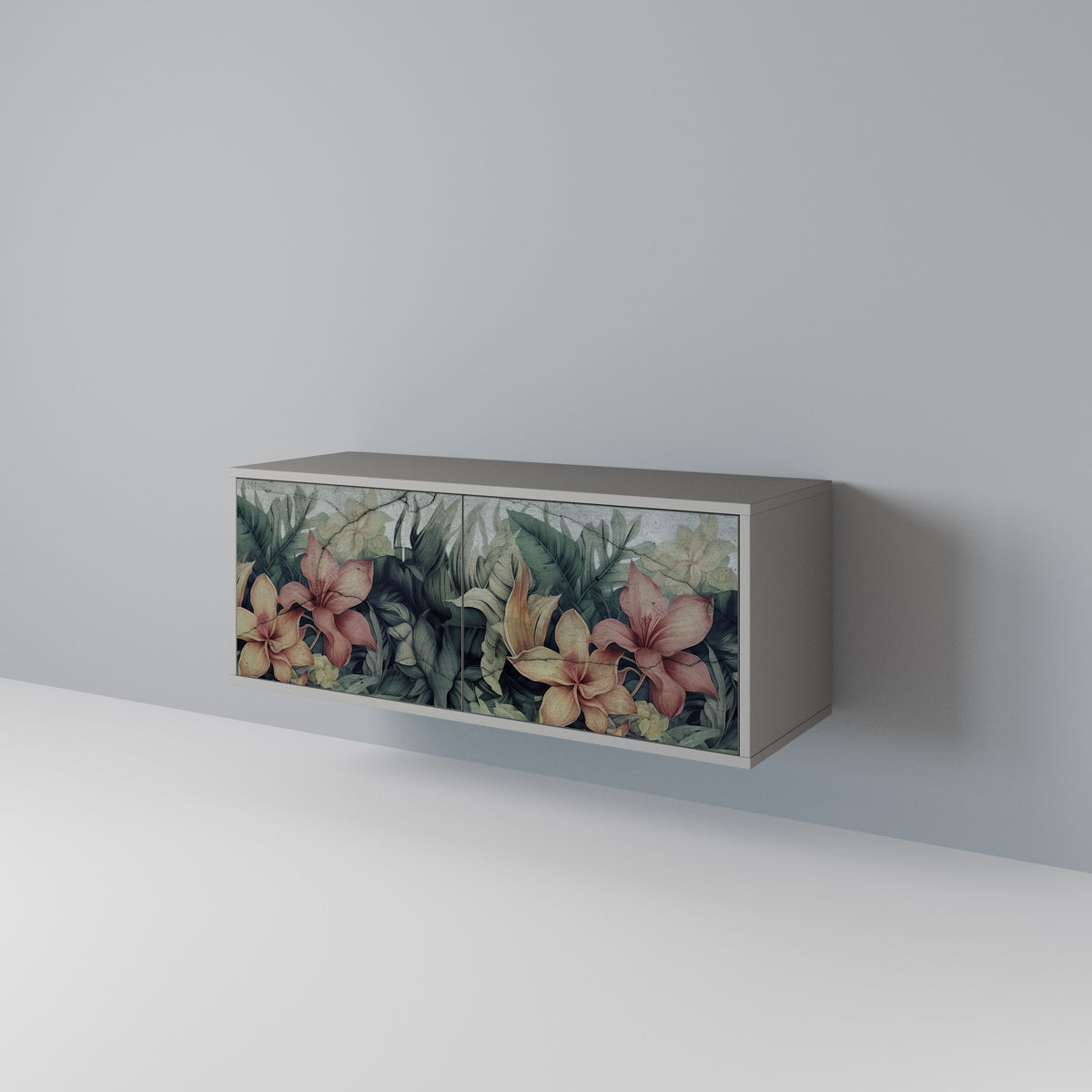 HEAVENLY BLOOM Compact 2-Door TV Cabinet