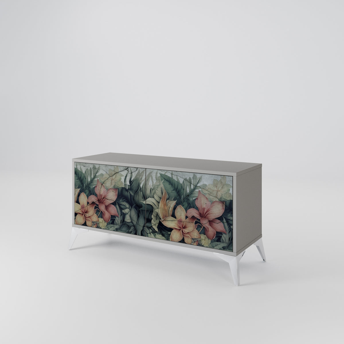 HEAVENLY BLOOM Compact 2-Door TV Cabinet