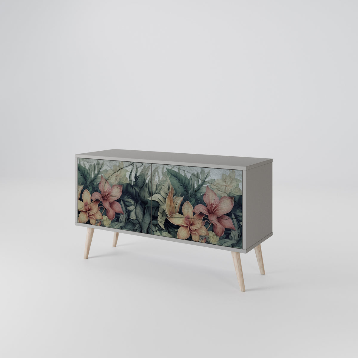 HEAVENLY BLOOM Compact 2-Door TV Cabinet