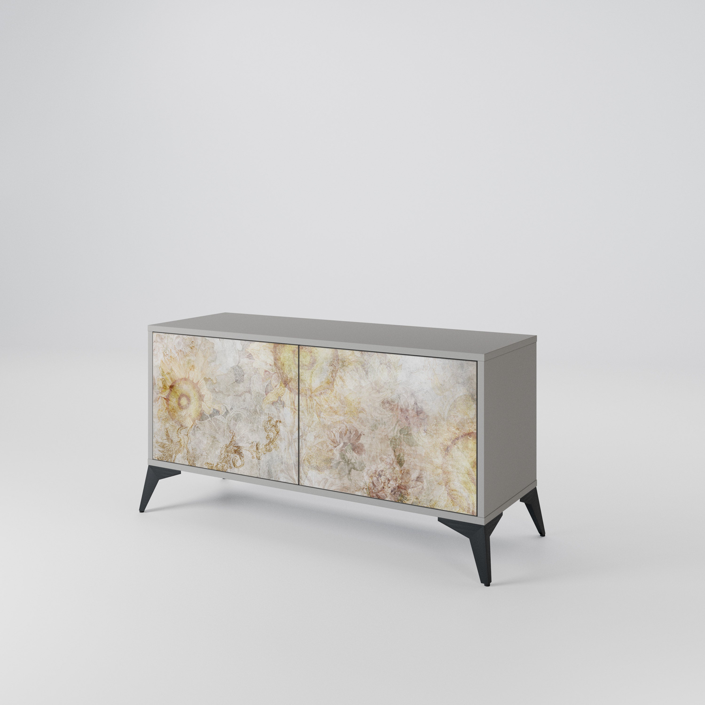 SUNFLOWER BLUR Compact 2-Door TV Cabinet