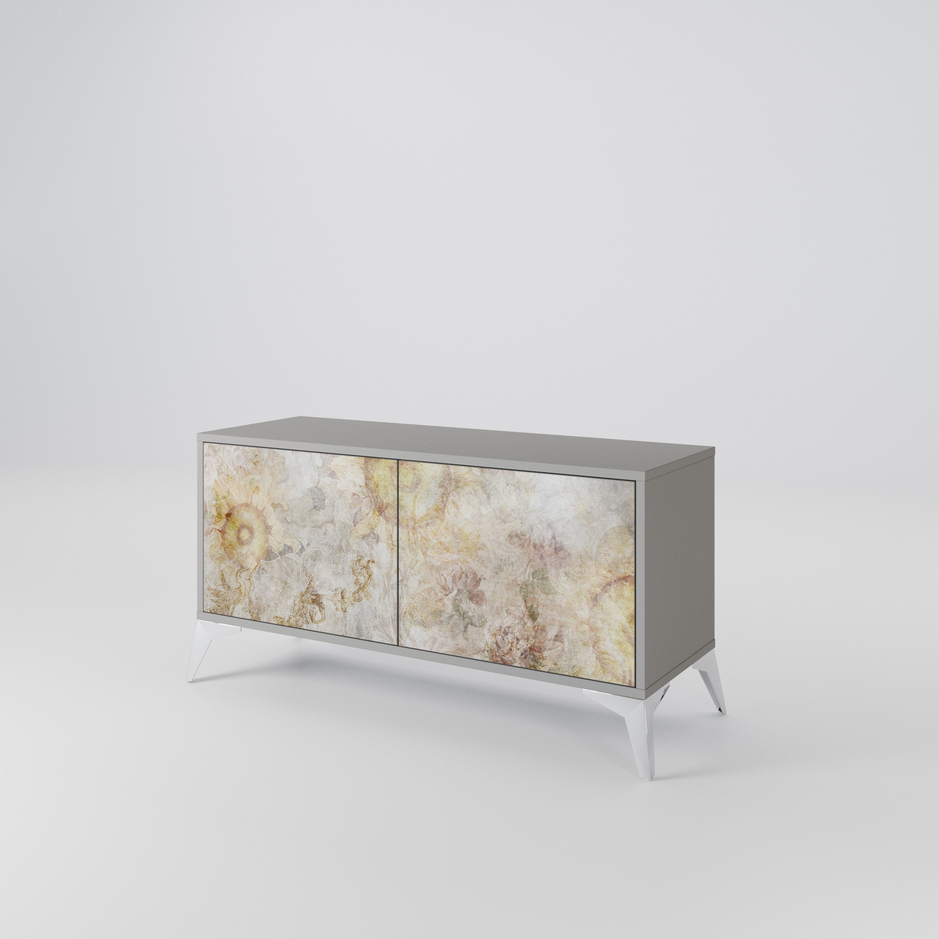 SUNFLOWER BLUR Compact 2-Door TV Cabinet