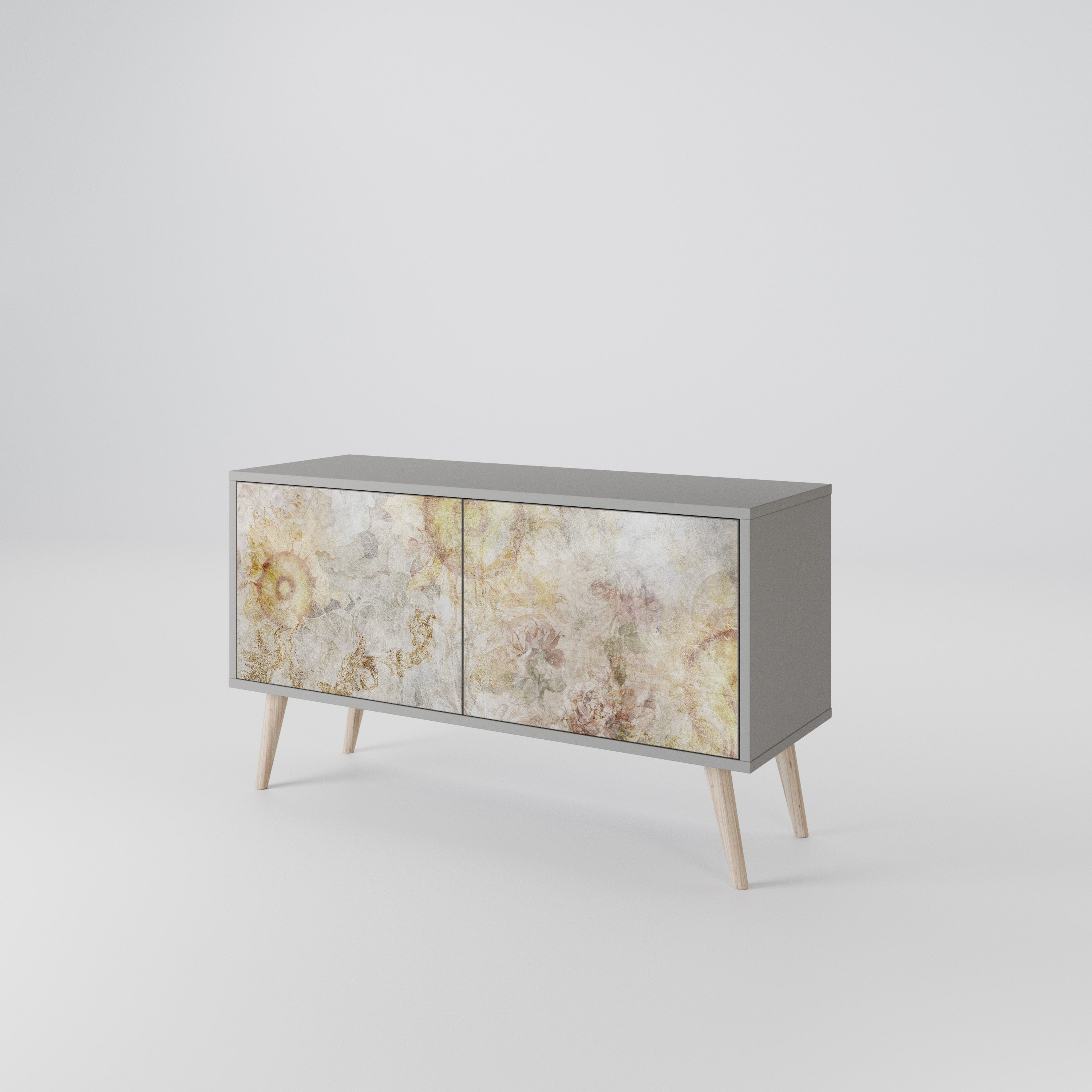 SUNFLOWER BLUR Compact 2-Door TV Cabinet