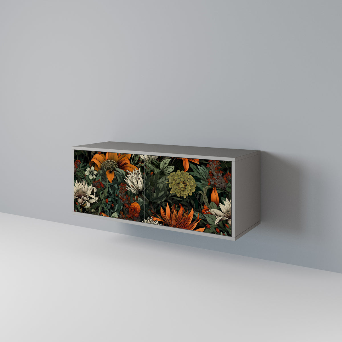 MIDNIGHT SPROUT Compact 2-Door TV Cabinet