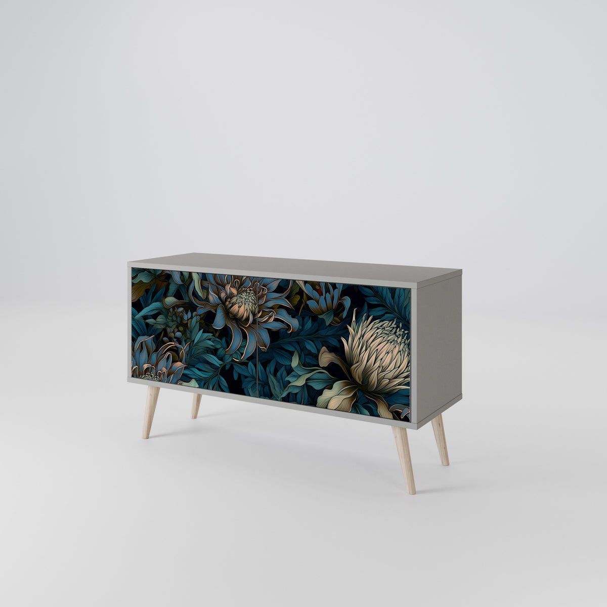 TWILIGHT BLOOM Compact 2-Door TV Cabinet