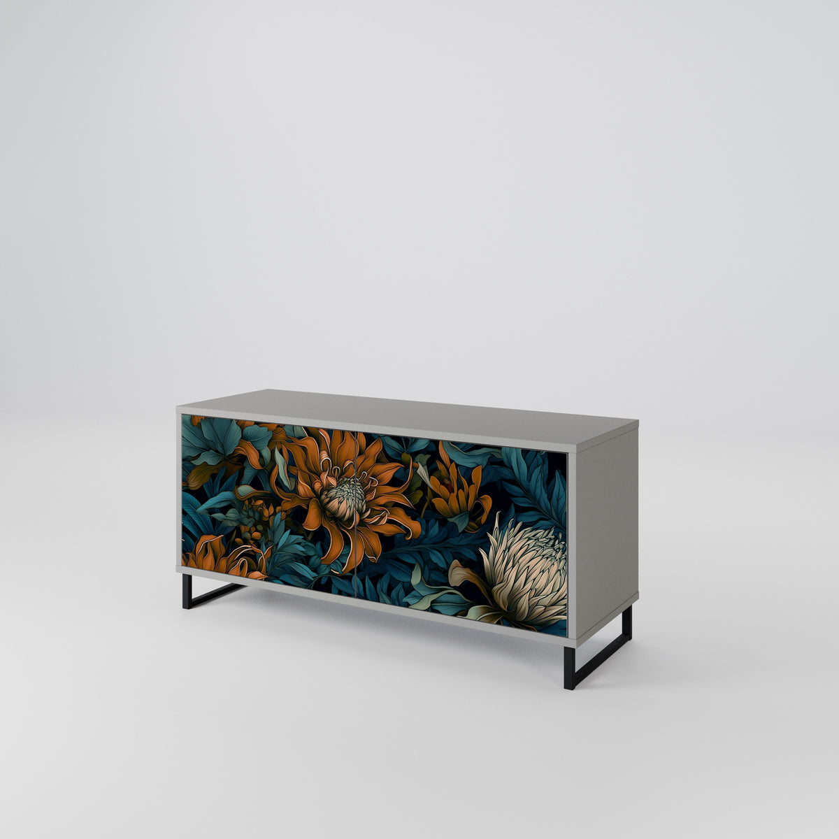 MORNING BLOOM Compact 2-Door TV Cabinet