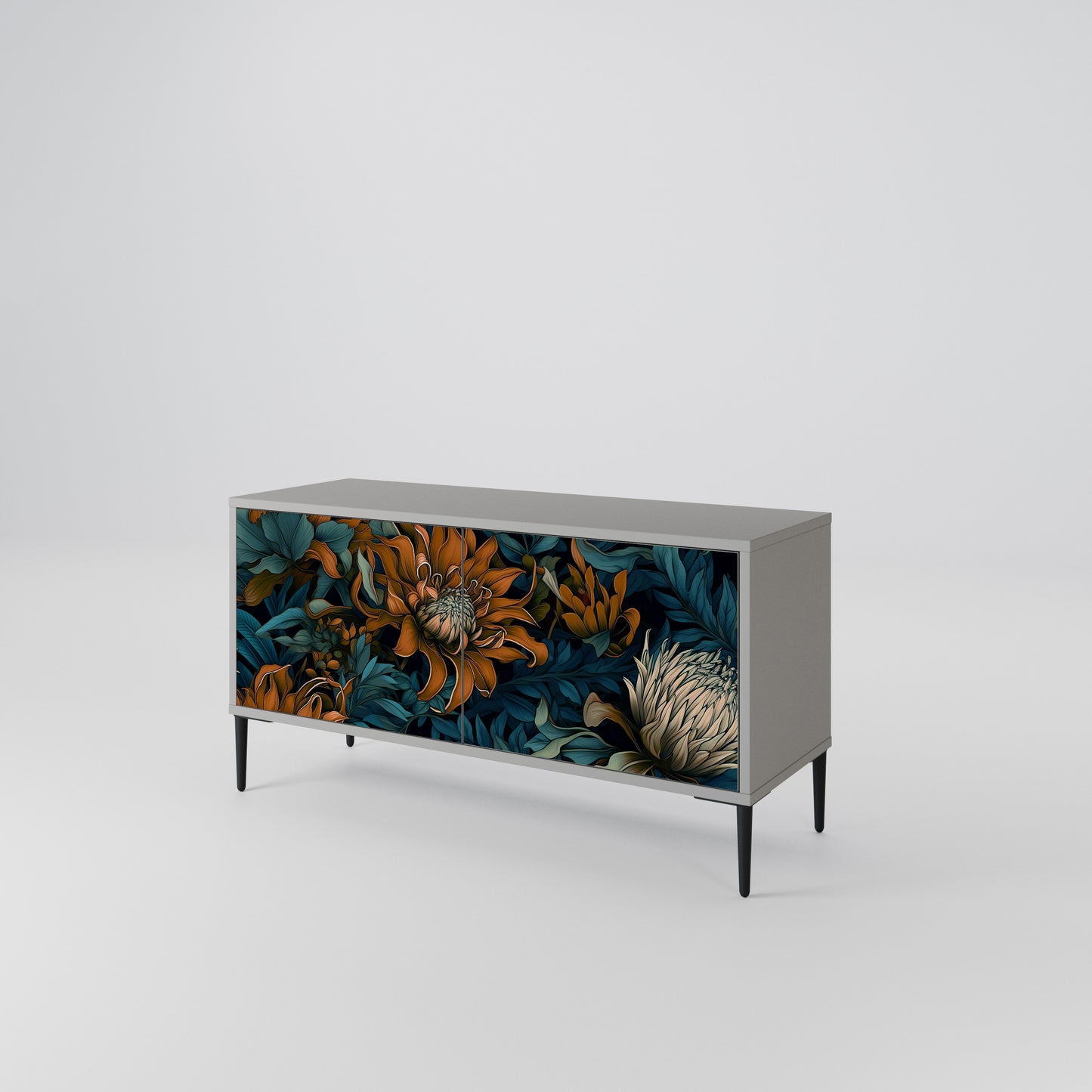 MORNING BLOOM Compact 2-Door TV Cabinet
