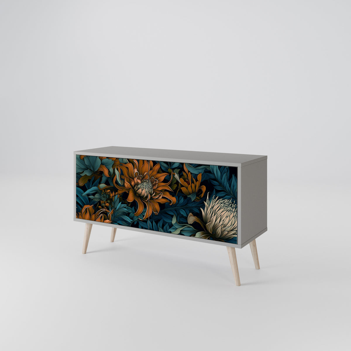 MORNING BLOOM Compact 2-Door TV Cabinet