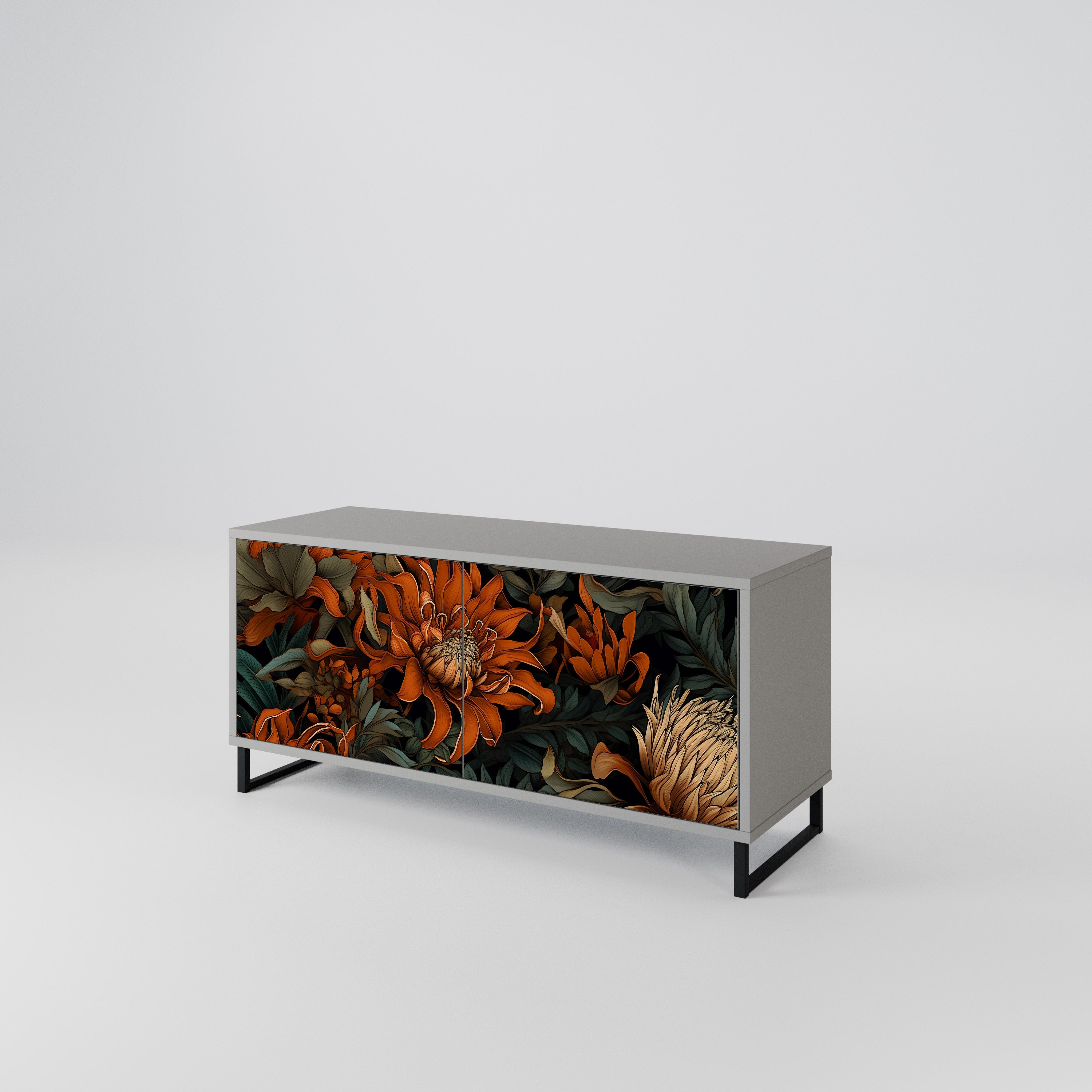DAWN BLOOM Compact 2-Door TV Cabinet