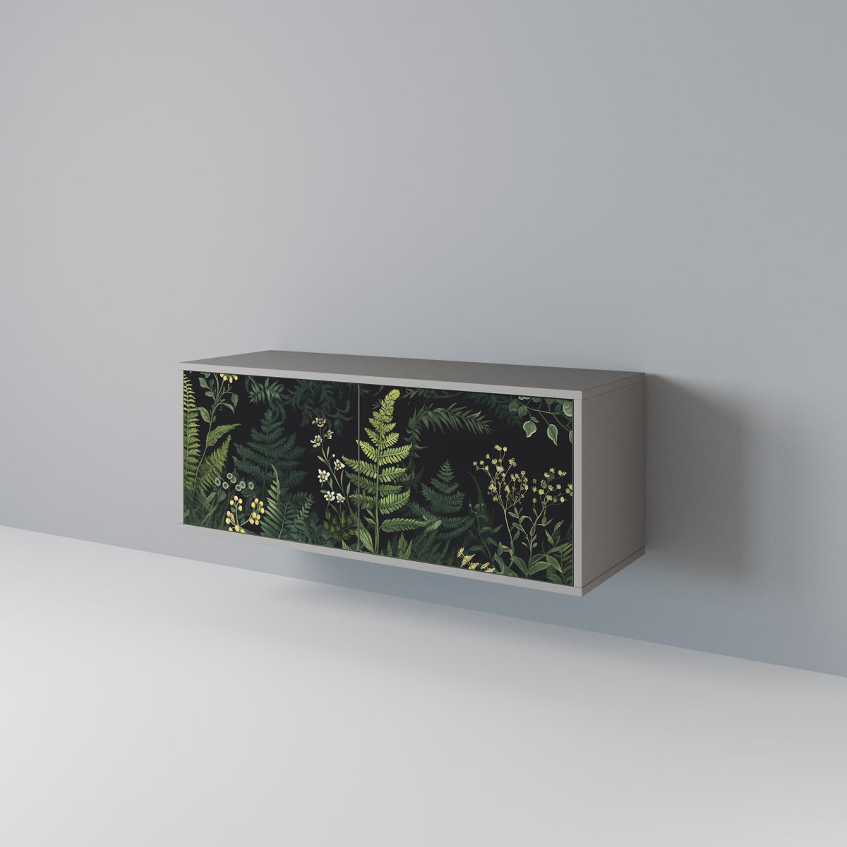 FERN FLOWERS Compact 2-Door TV Cabinet