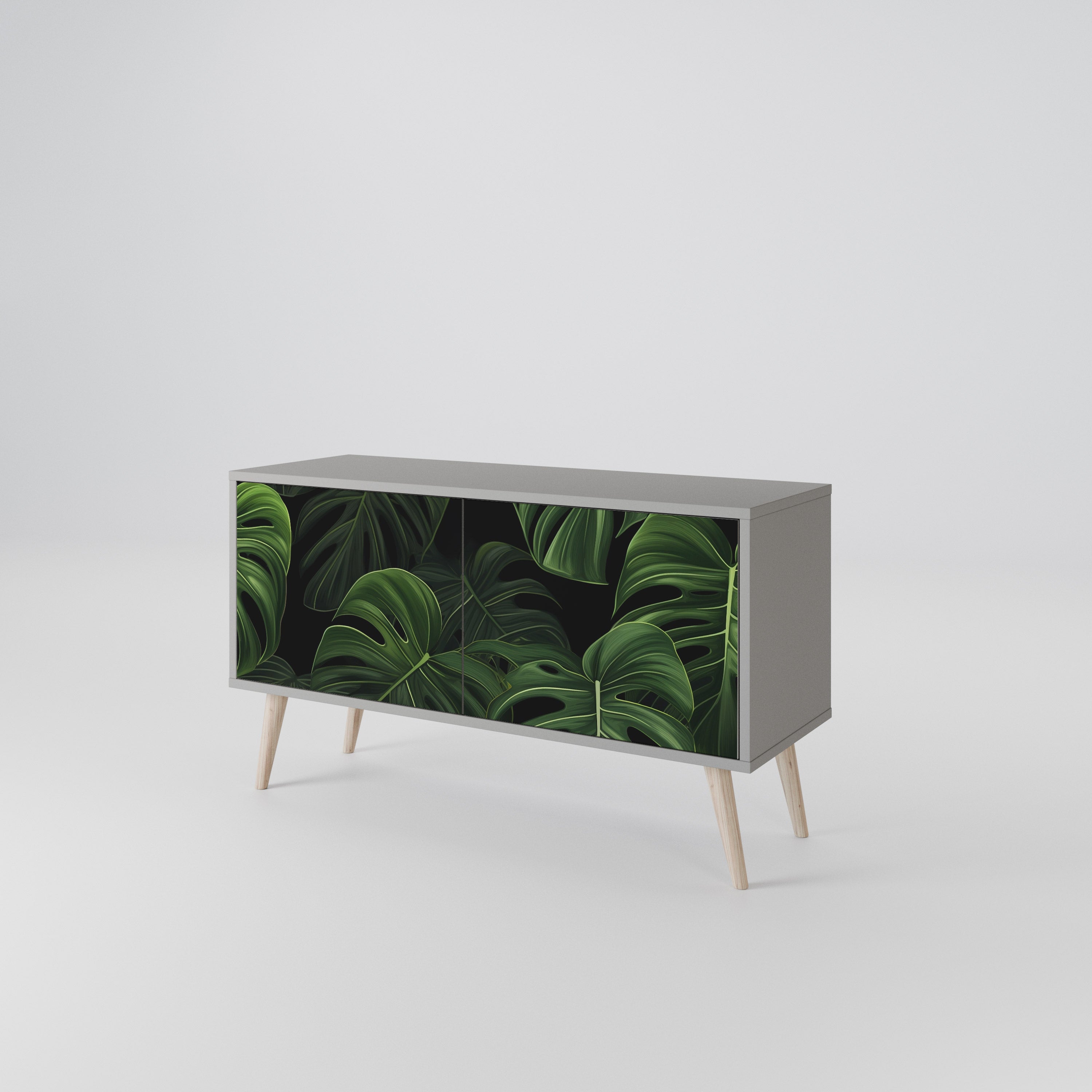 INFINITE MONSTERA Compact 2-Door TV Cabinet