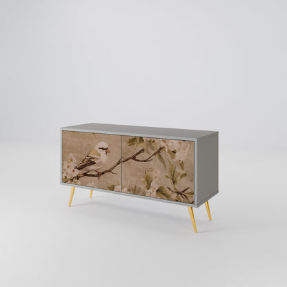 PETAL DISTINGUISH Compact 2-Door TV Cabinet