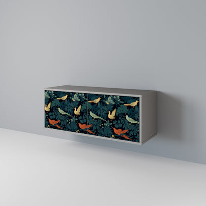FOWL ORNAMENT Compact 2-Door TV Cabinet