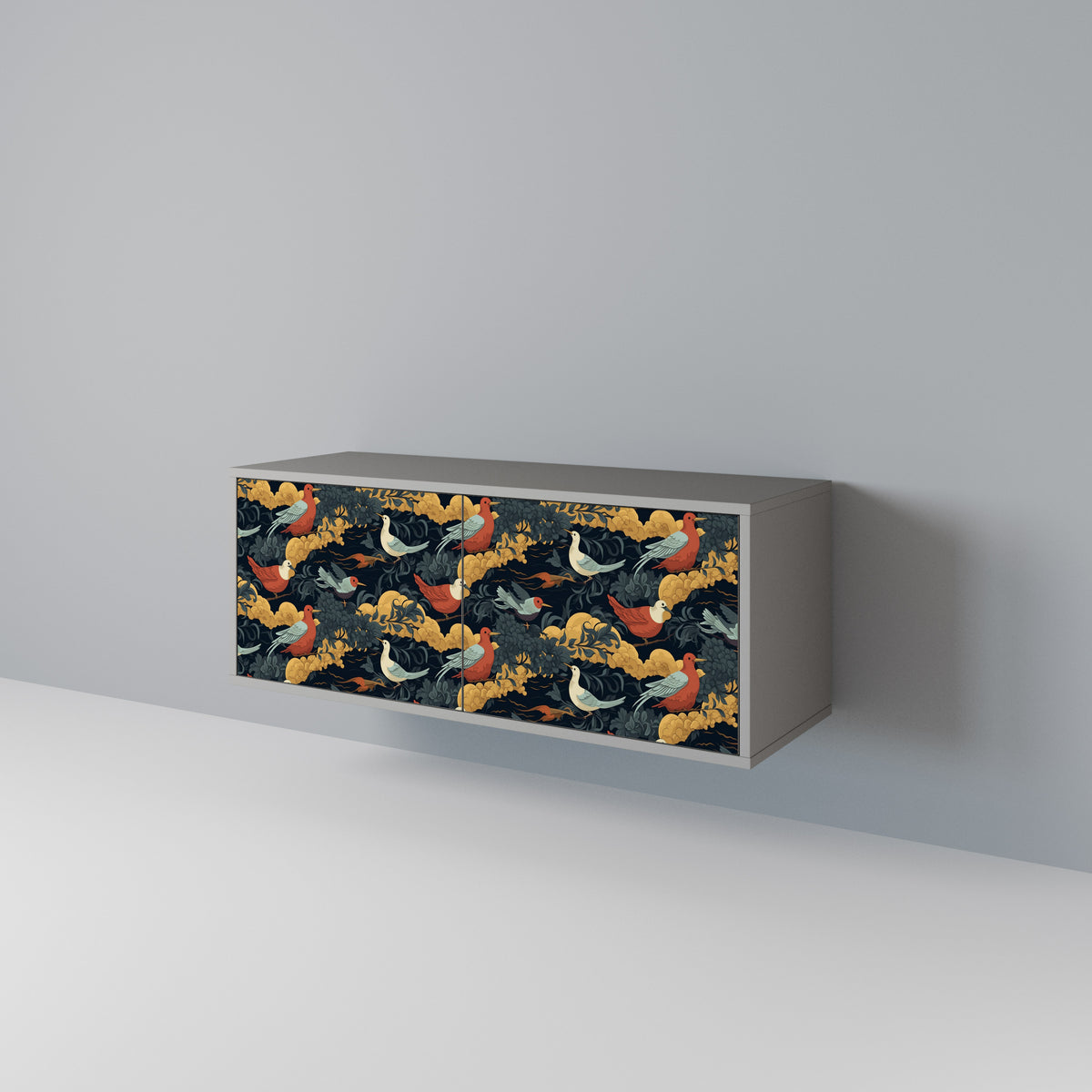 FOWLY DAZE Compact 2-Door TV Cabinet
