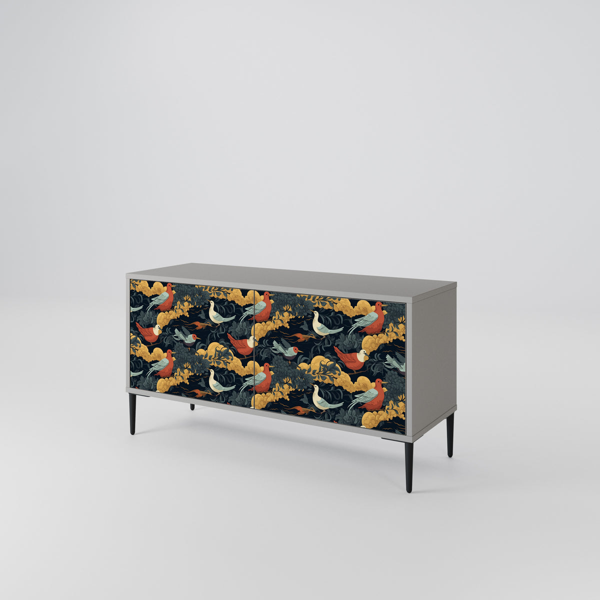 FOWLY DAZE Compact 2-Door TV Cabinet