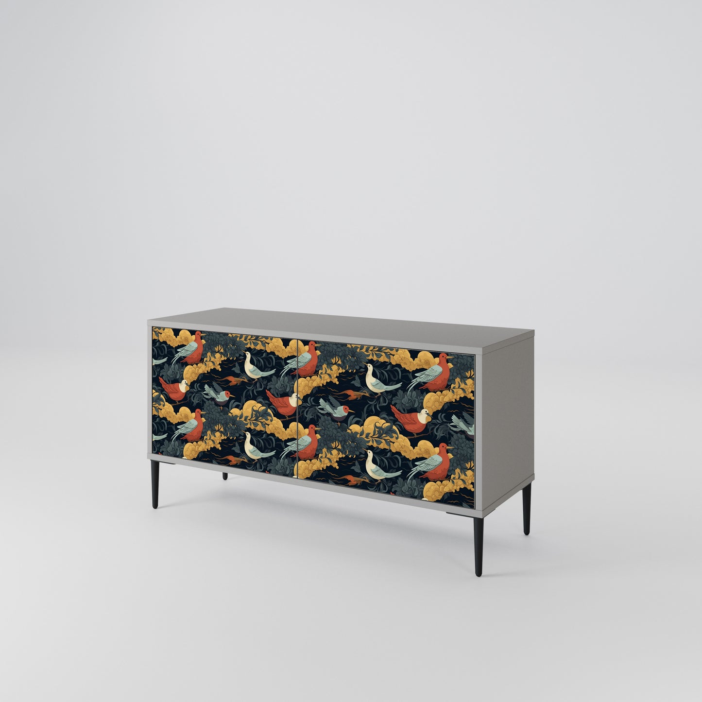 FOWLY DAZE Compact 2-Door TV Cabinet