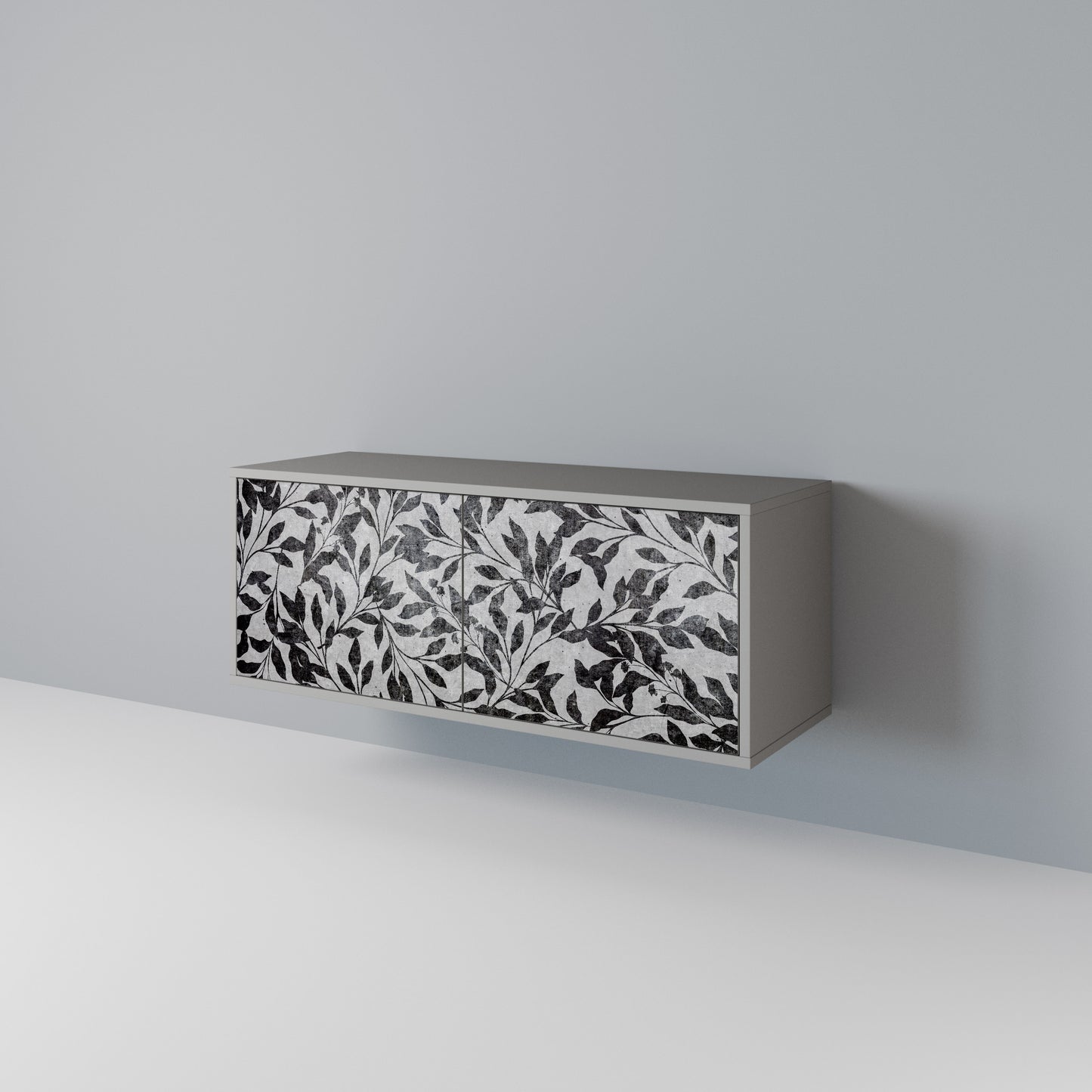CHARCOAL SPROUT Compact 2-Door TV Cabinet