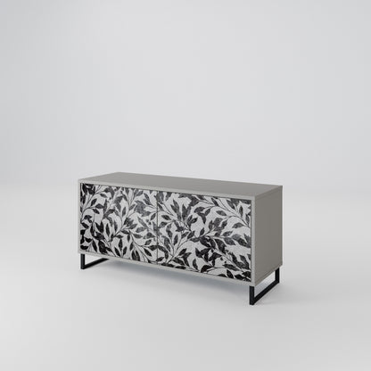 CHARCOAL SPROUT Compact 2-Door TV Cabinet