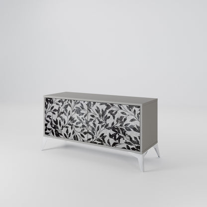 CHARCOAL SPROUT Compact 2-Door TV Cabinet