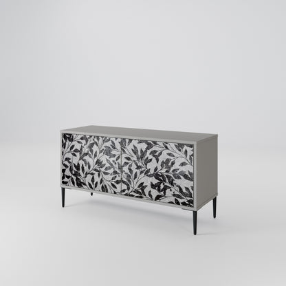 CHARCOAL SPROUT Compact 2-Door TV Cabinet
