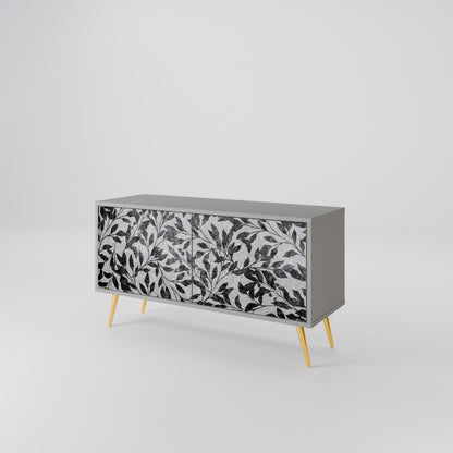 CHARCOAL SPROUT Compact 2-Door TV Cabinet