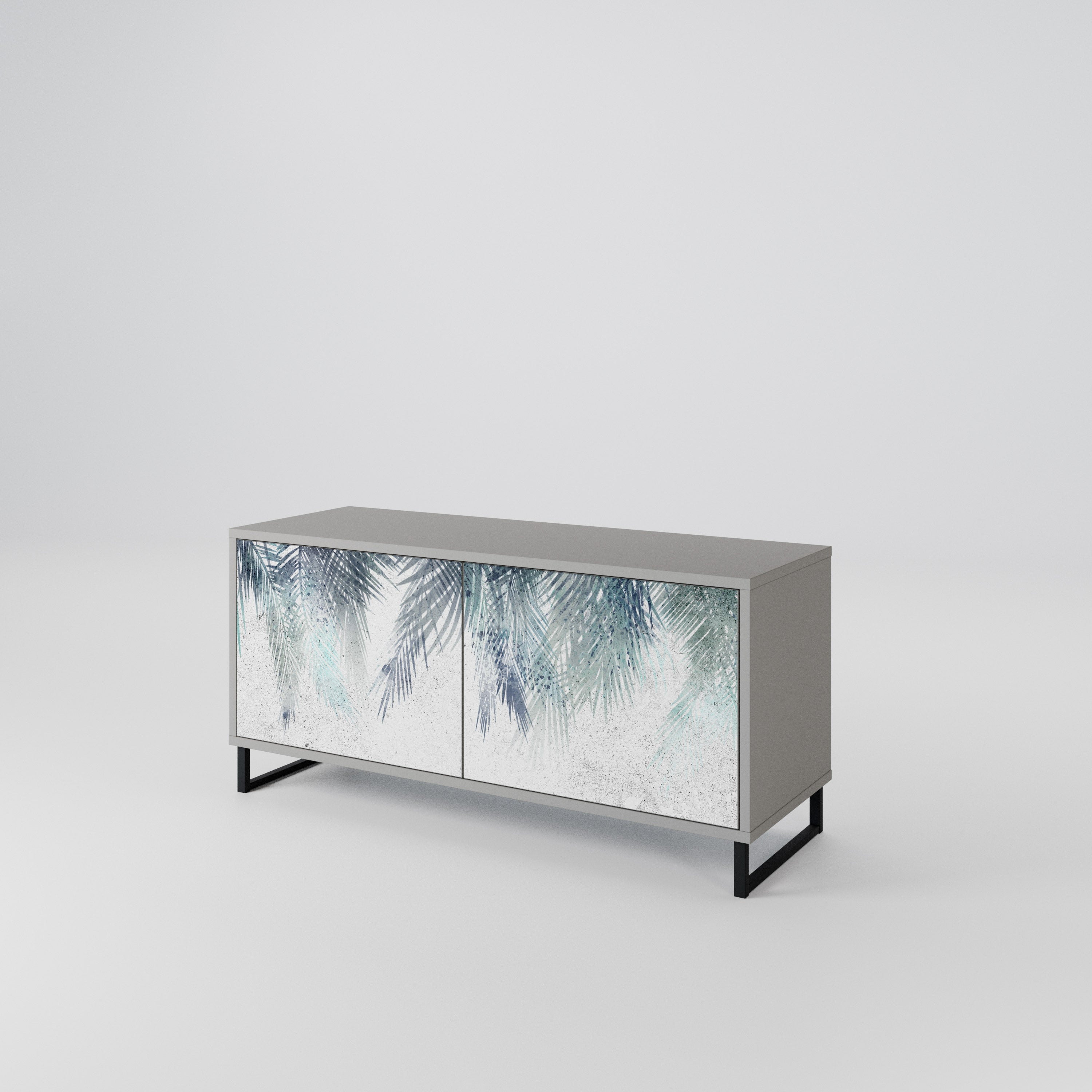 PALM VEIL Compact 2-Door TV Cabinet