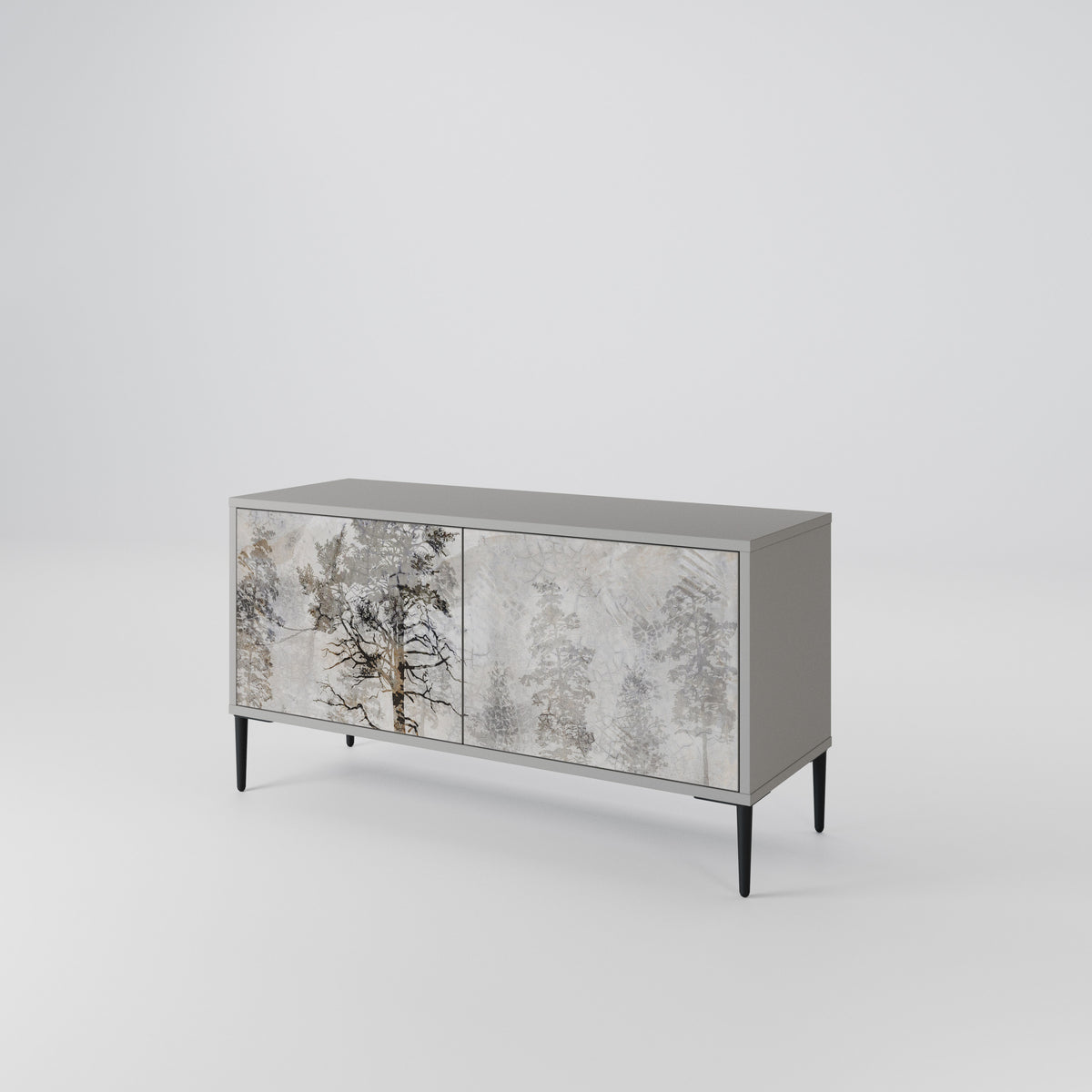 FADE IN THE TREES Compact 2-Door TV Cabinet