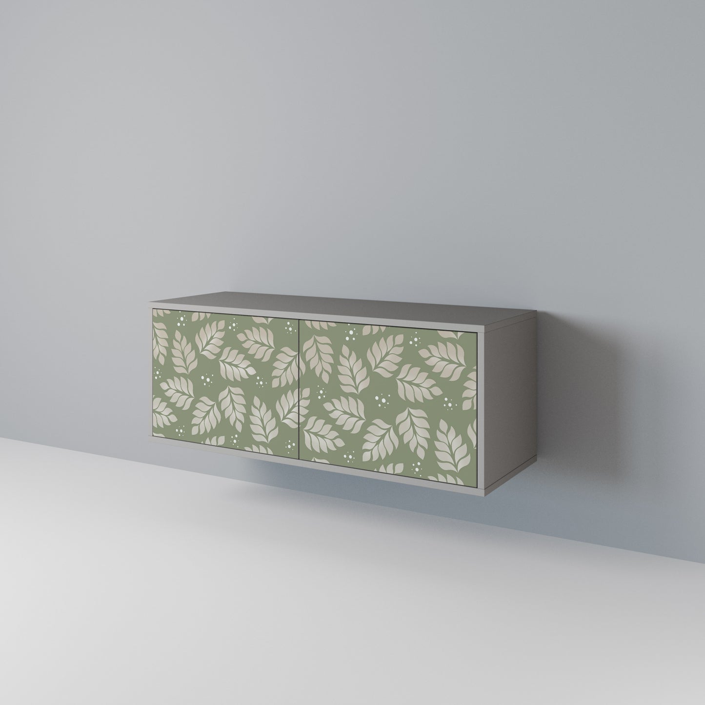 LEAVES ON GREEN Compact 2-Door TV Cabinet