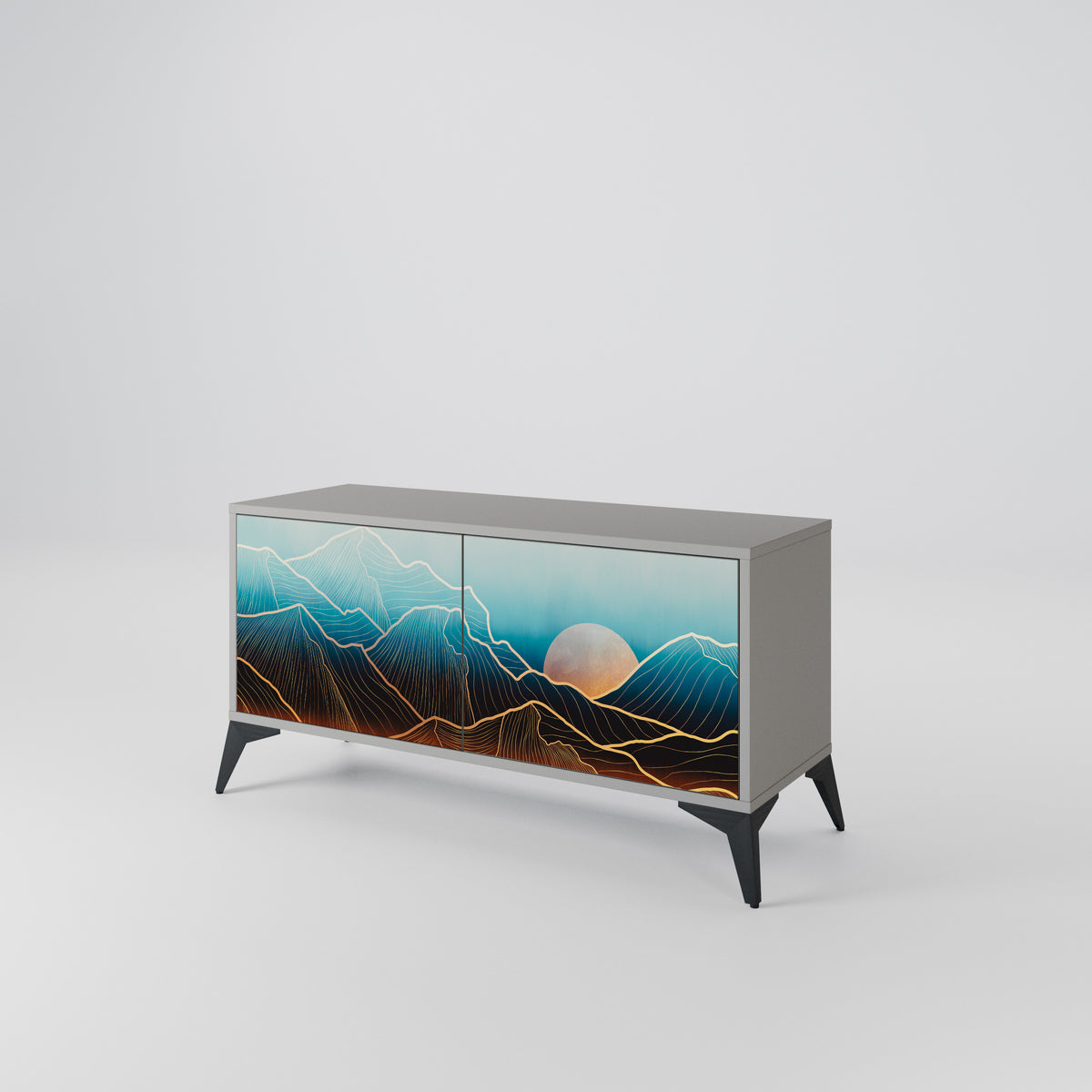 LUNAR SECRETS Compact 2-Door TV Cabinet