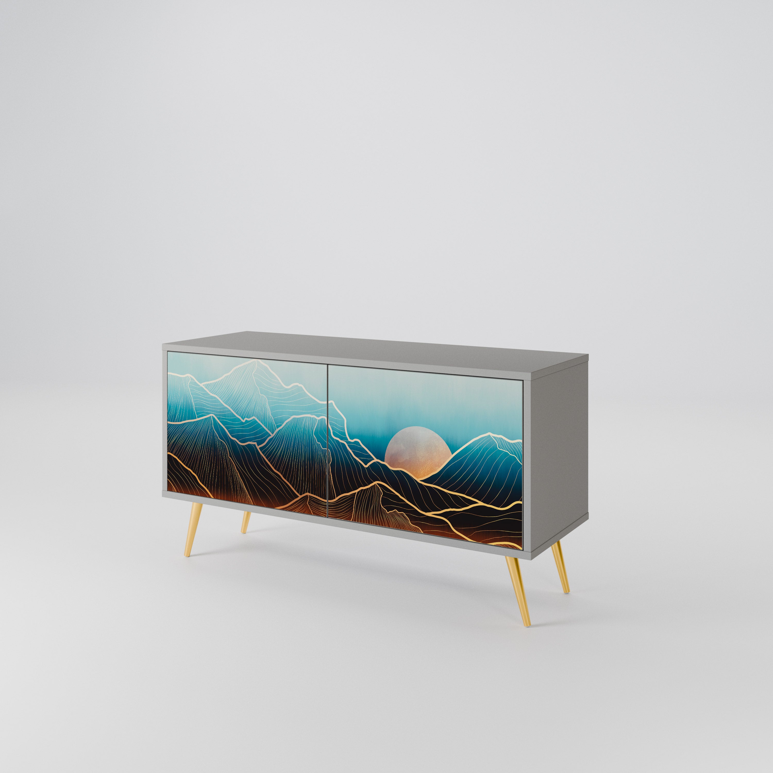 LUNAR SECRETS Compact 2-Door TV Cabinet