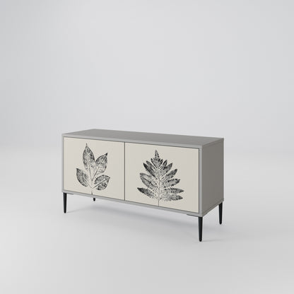 LEAFY STAMPS Compact 2-Door TV Cabinet