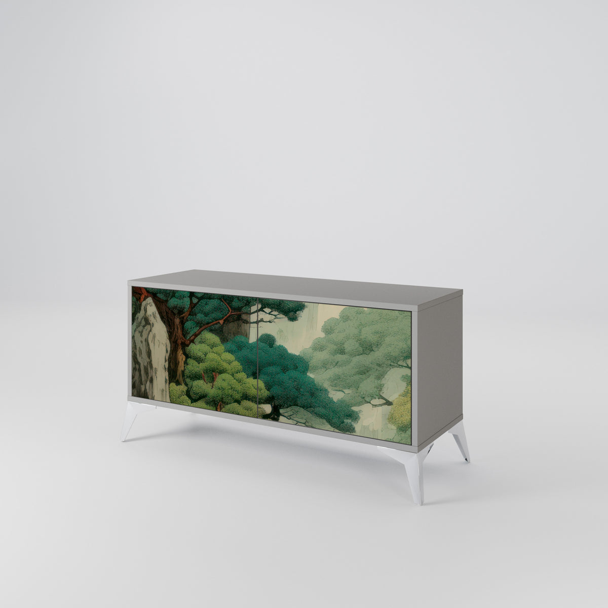 VERDURE ABYSS Compact 2-Door TV Cabinet