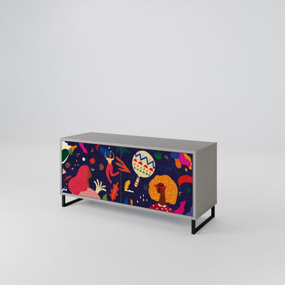 FESTIVE PLEASURES Compact 2-Door TV Cabinet