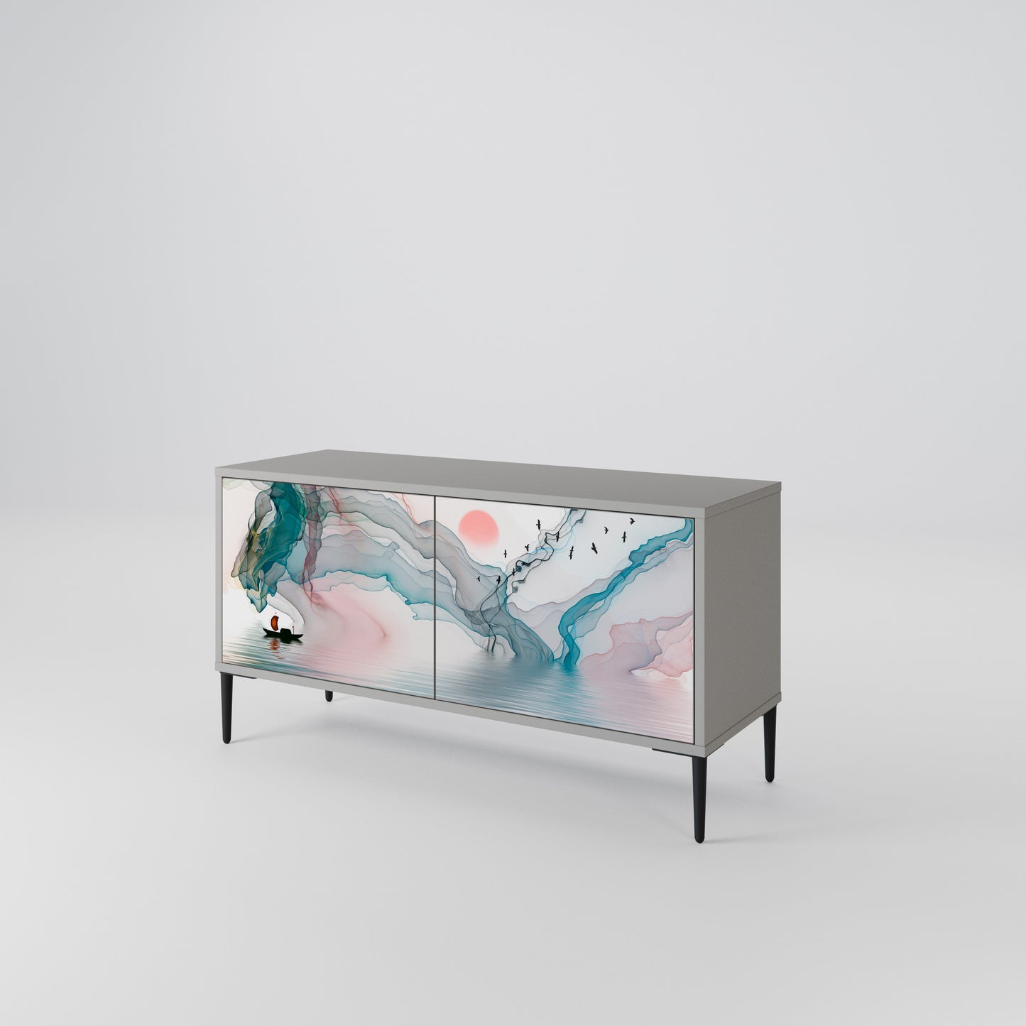 VELVET CROSSING Compact 2-Door TV Cabinet