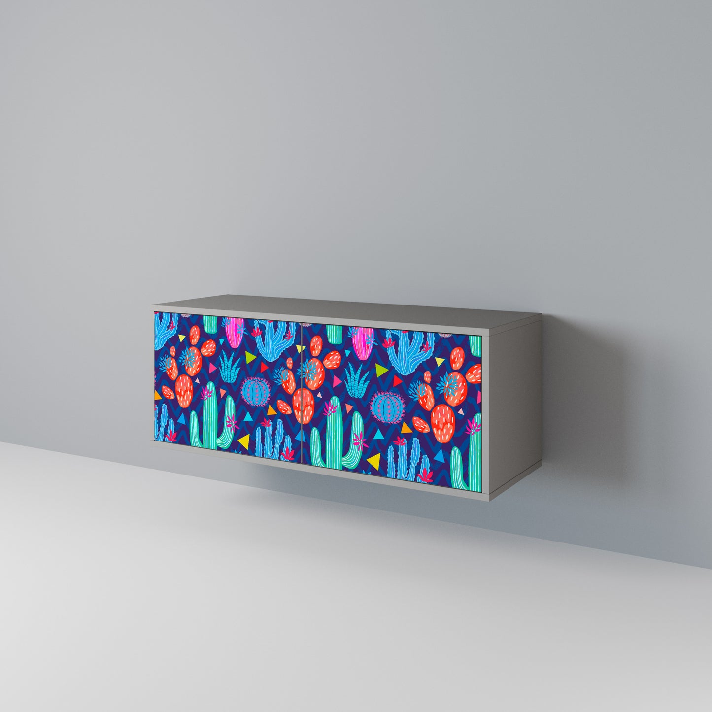 CACTUS VIBES Compact 2-Door TV Cabinet