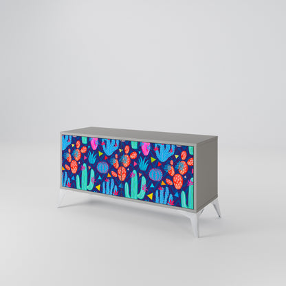CACTUS VIBES Compact 2-Door TV Cabinet