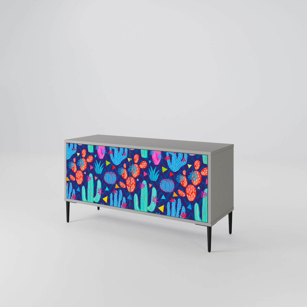 CACTUS VIBES Compact 2-Door TV Cabinet