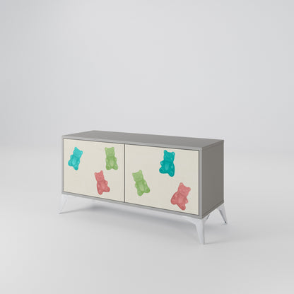 GUMMY BEARS Compact 2-Door TV Cabinet