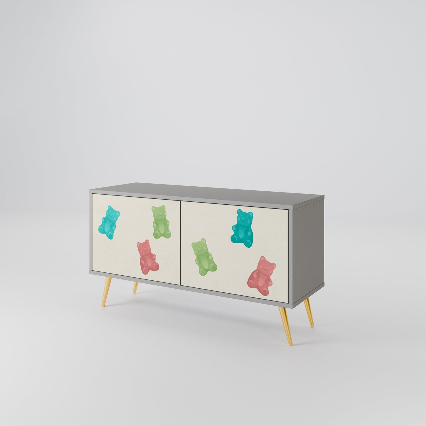 GUMMY BEARS Compact 2-Door TV Cabinet