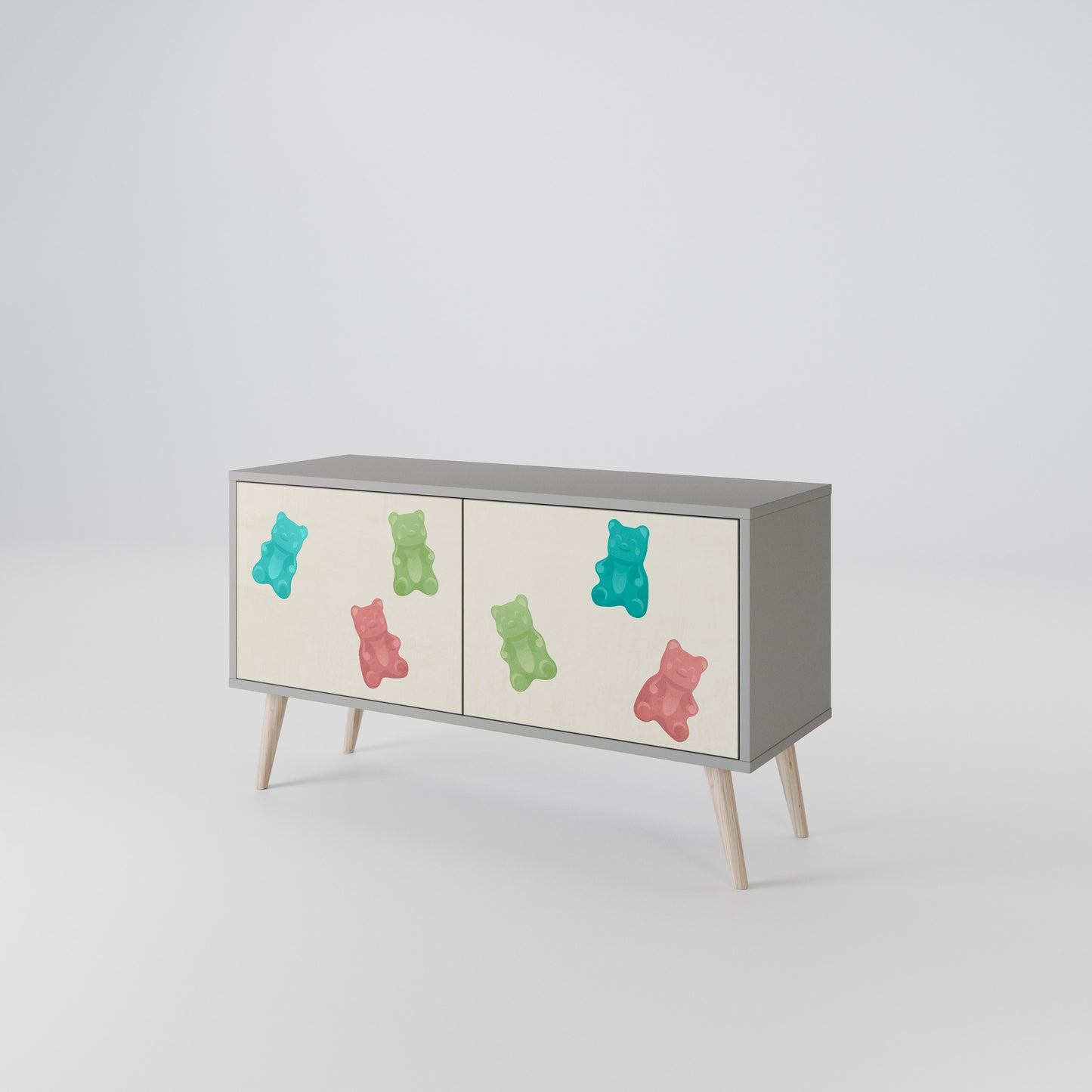 GUMMY BEARS Compact 2-Door TV Cabinet